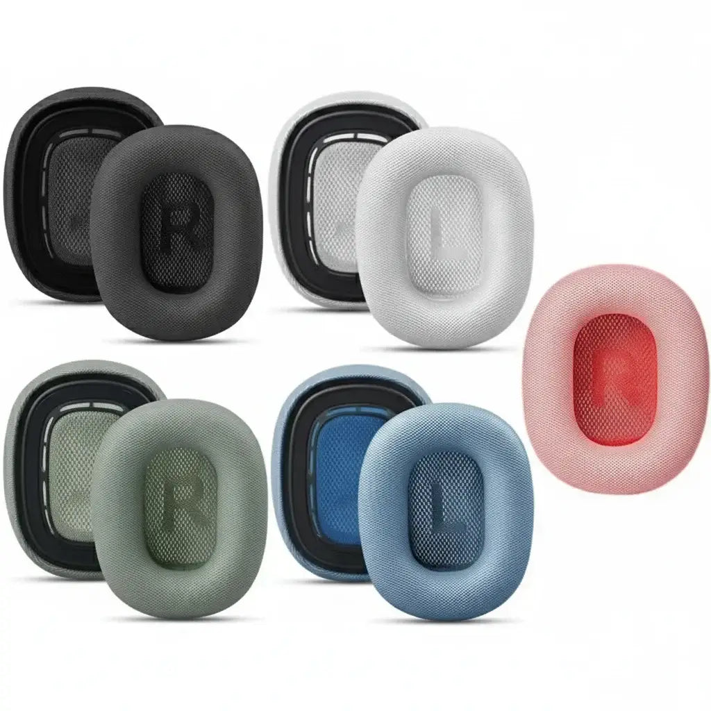 AirPods Max Mesh Ear Pads - Upgrade Your Comfort & Style in various colors and styles for enhanced audio experience.