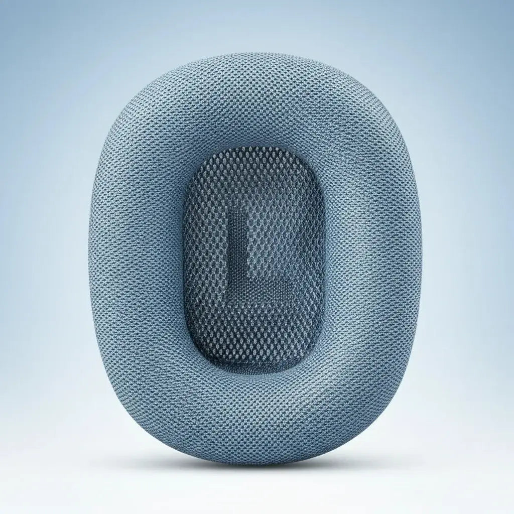 AirPods Max Mesh Ear Pads - Upgrade Your Comfort & Style in soft blue mesh design